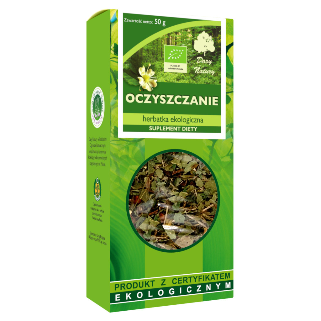 HERBATKA OCZYSZCZENIE BIO 50 g - DARY NATURY (3 szt.)