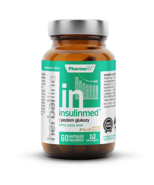 KAPSUŁKI NA POZIOM GLUKOZY (INSULINMED) BEZGLUTENOWE 60 szt. - PHARMOVIT (HERBALLINE) (1 szt.)