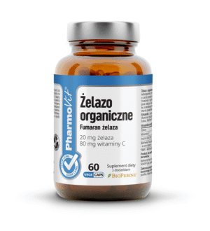 ŻELAZO (20 mg) BEZGLUTENOWE 60 KAPSUŁEK - PHARMOVIT (CLEAN LABEL) (1 szt.)