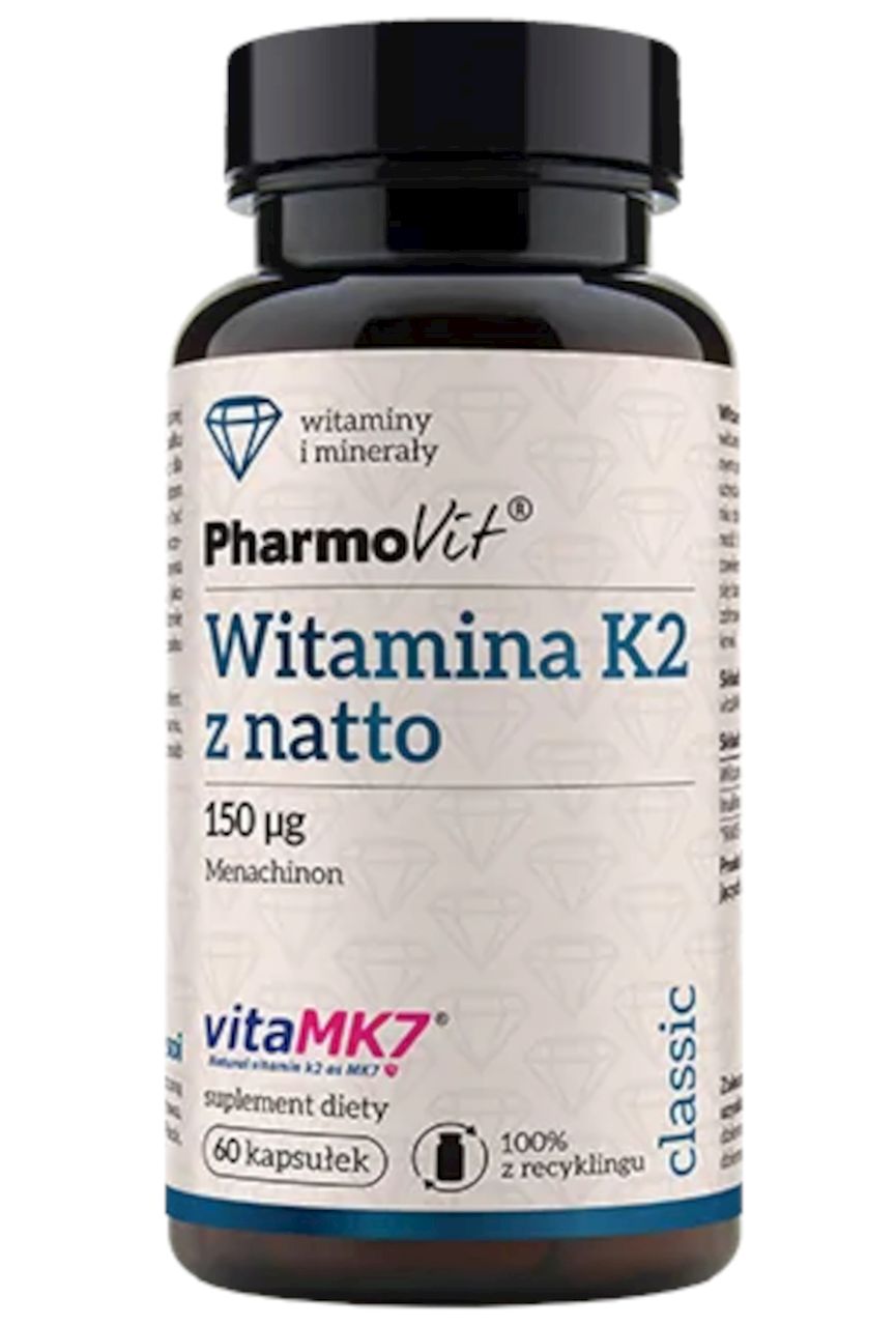 WITAMINA K2 (150 mcg) BEZGLUTENOWA 60 KAPSUŁEK - PHARMOVIT (CLASSIC) (1 szt.)