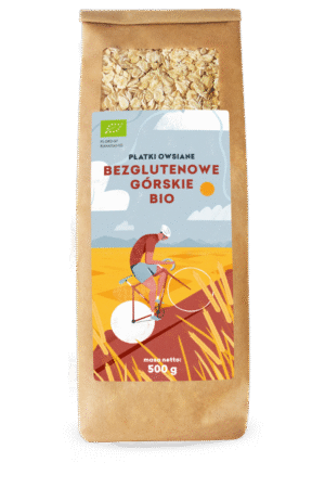 PŁATKI OWSIANE GÓRSKIE BEZGLUTENOWE BIO 500 g - PIĘĆ PRZEMIAN (3 szt.)