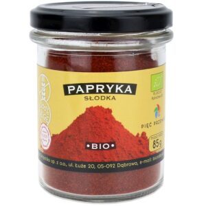 PAPRYKA SŁODKA MIELONA BEZGLUTENOWA BIO 85 g - PIĘĆ PRZEMIAN (3 szt.)
