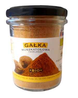 GAŁKA MUSZKATOŁOWA MIELONA BEZGLUTENOWA BIO 70 g - PIĘĆ PRZEMIAN (2 szt.)