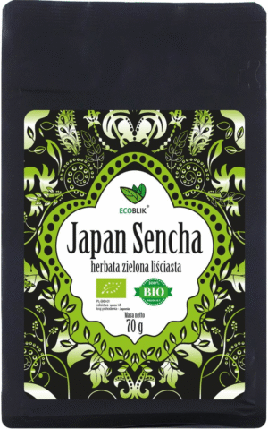 HERBATA ZIELONA LIŚCIASTA SENCHA JAPOŃSKA BIO 70 g - ECOBLIK (2 szt.)