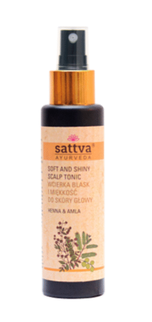 WCIERKA DO SKÓRY GŁOWY BLASK I MIĘKKOŚĆ HENNA I AMLA 100 ml - SATTVA (AYURVEDA) (2 szt.)