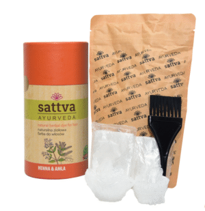 HENNA Z AMLĄ ECO 150 g - SATTVA (AYURVEDA) (1 szt.)