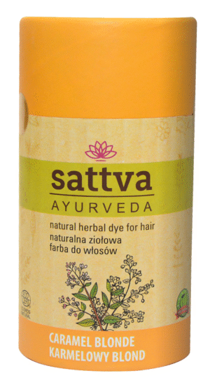 HENNA KARMELOWY BLOND ECO 150 g - SATTVA (AYURVEDA) (1 szt.)