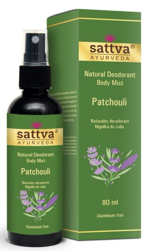 DEZODORANT - MGIEŁKA DO CIAŁA PACZULA 80 ml - SATTVA (AYURVEDA) (1 szt.)