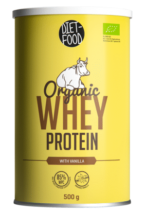 BIAŁKO SERWATKOWE O SMAKU WANILIOWYM (KONCENTRAT WPC 85) BIO 500 g - DIET-FOOD (1 szt.)