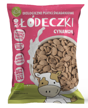ŁÓDECZKI JAGLANO - OWSIANE Z CYNAMONEM BEZ DODATKU CUKRÓW BIO 260 g - HELPA (2 szt.)