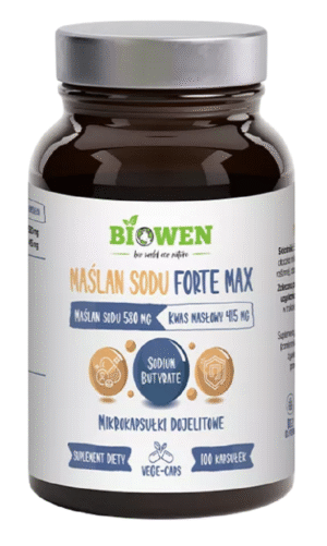 MAŚLAN SODU FORTE MAX (580 mg) BEZGLUTENOWY 100 KAPSUŁEK - BIOWEN (1 szt.)