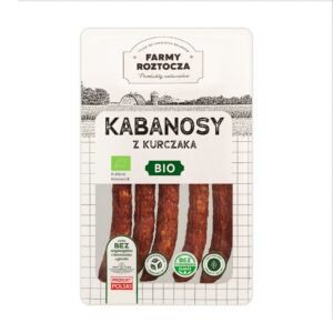 KABANOSY Z KURCZAKA BIO 150 g - FARMY  ROZTOCZA (NA ZAMÓWIENIE) (1 szt.)