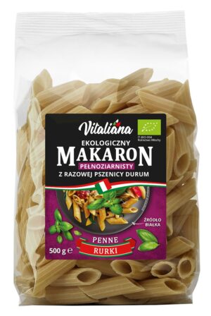 MAKARON (SEMOLINOWY RAZOWY) PENNE BIO 500 g - VITALIANA (3 szt.)