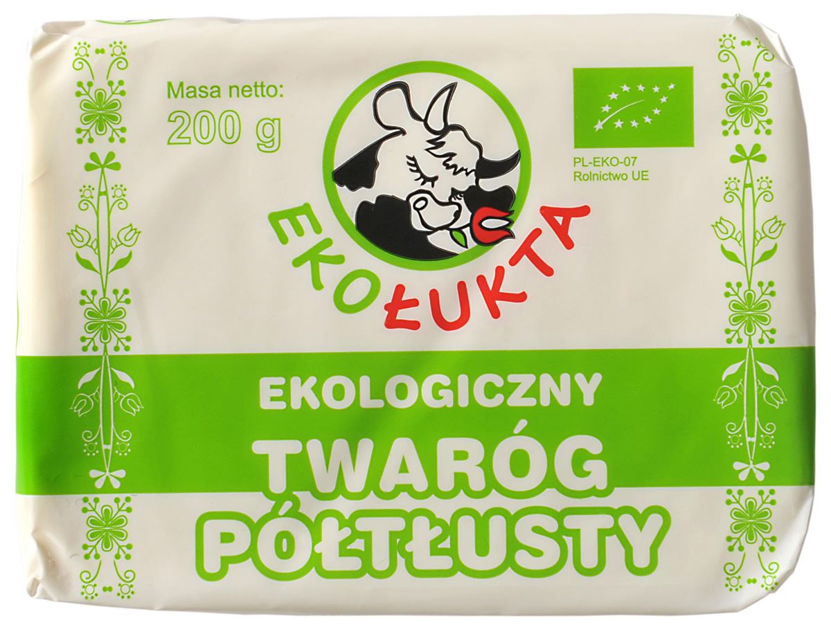 TWARÓG PÓŁTŁUSTY BIO 200 g - EKO ŁUKTA (3 szt.)