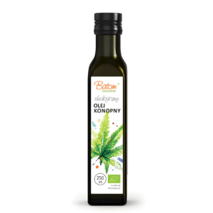 OLEJ KONOPNY TŁOCZONY NA ZIMNO BIO 250 ml - BATOM (1 szt.)
