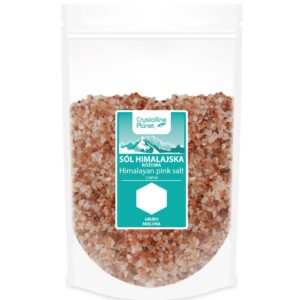 SÓL HIMALAJSKA RÓŻOWA GRUBO MIELONA 1 kg - CRYSTALLINE PLANET (4 szt.)