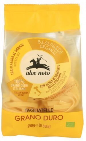 MAKARON (SEMOLINOWY) GNIAZDA TAGLIATELLE BIO 250 g - ALCE NERO (4 szt.)