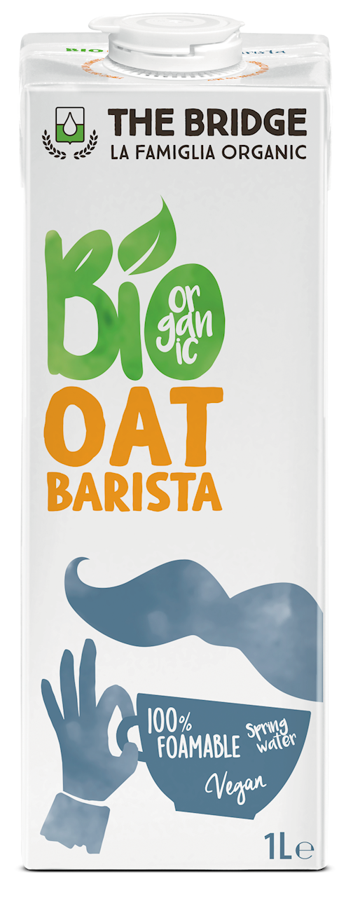 NAPÓJ OWSIANY BARISTA BEZ DODATKU CUKRÓW BIO 1 L - THE BRIDGE (3 szt.)