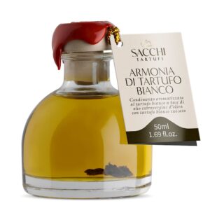 PRZYPRAWA NA BAZIE OLIWY Z OLIWEK Z TRUFLĄ BIAŁĄ 50 ml - SACCHI TARTUFI (1 szt.)