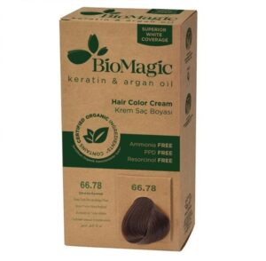 FARBA DO WŁOSÓW BARDZO CIEMNY PERŁOWY BLOND (66.78) 250 g - BIOMAGIC (2 szt.)