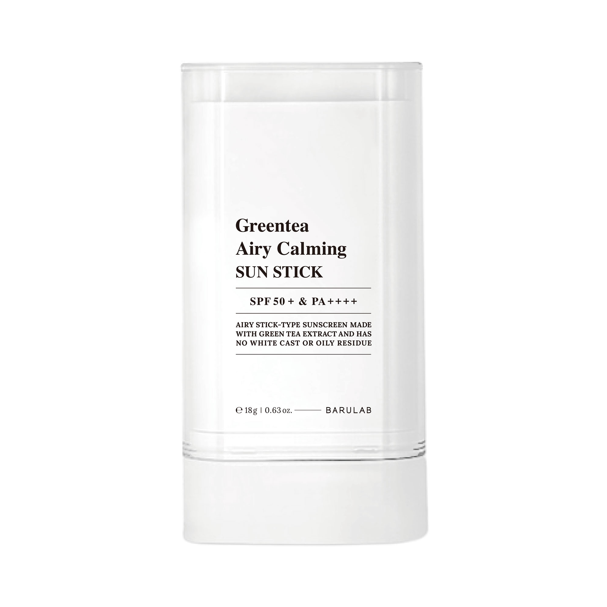 KREM PRZECIWSŁONECZNY KOREAŃSKI W SZTYFCIE ZIELONA HERBATA SPF 50+ 18 g - BARULAB (PRODUKT SEZONOWY) (1 szt.)