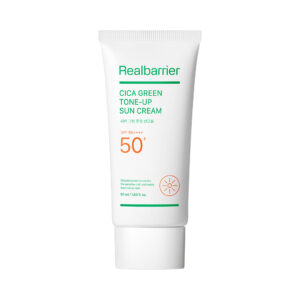 KREM PRZECIWSŁONECZNY KOREAŃSKI TONIZUJĄCY DO TWARZY CICA GREEN TONE-UP SPF 50 50 ml - REAL BARRIER (1 szt.)