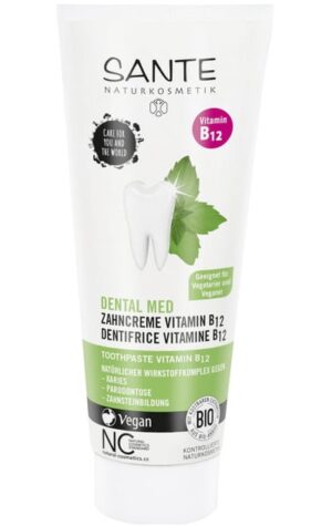 PASTA DO ZĘBÓW Z WITAMINĄ B12 I FLUOREM ECO 75 ml - SANTE (2 szt.)