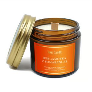 ŚWIECA SOJOWA ZAPACHOWA BERGAMOTKA Z POMARAŃCZĄ 120 ml - YOUR CANDLE (1 szt.)