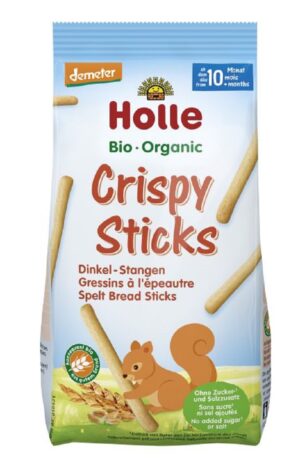 PALUSZKI CHLEBOWE ORKISZOWE OD 10 MIESIĄCA DEMETER BIO 80 g - HOLLE (3 szt.)
