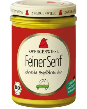 MUSZTARDA DELIKATESOWA BEZGLUTENOWA BIO 160 ml - ZWERGENWIESE (3 szt.)