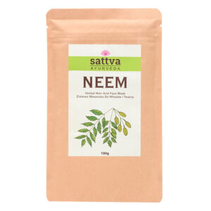 MASECZKA ZIOŁOWA DO TWARZY I WŁOSÓW NEEM 100 g - SATTVA (AYURVEDA) (3 szt.)