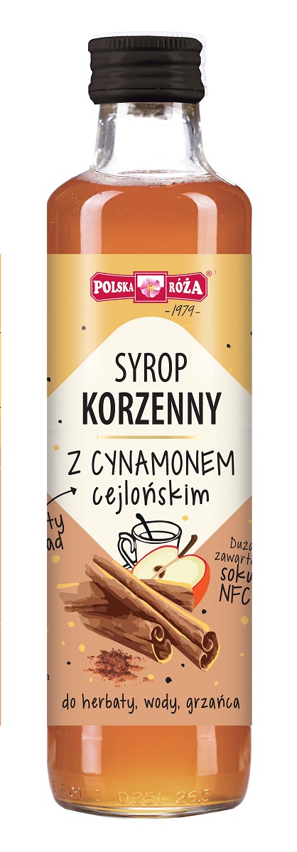 SYROP KORZENNY Z CYNAMONEM 250 ml - POLSKA RÓŻA (PRODUKT SEZONOWY) (2 szt.)