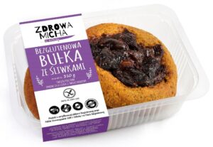BUŁKI ZE ŚLIWKĄ BEZGLUTENOWE (2 szt.) 310 g - ZDROWA MICHA (NA ZAMÓWIENIE) (1 szt.)