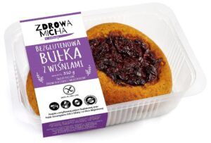 BUŁKI Z WIŚNIAMI BEZGLUTENOWA (2 szt.) 310 g - ZDROWA MICHA (NA ZAMÓWIENIE) (1 szt.)