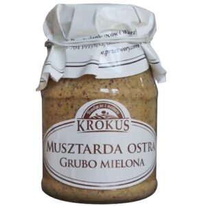 MUSZTARDA OSTRA GRUBO MIELONA 185 g - KROKUS (3 szt.)
