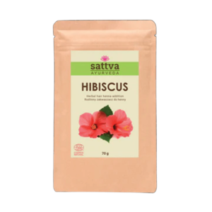 ZAKWASZACZ ROŚLINNY DO HENNY HIBISKUS ECO 70 g - SATTVA (AYURVEDA) (1 szt.)
