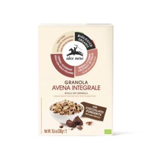 GRANOLA Z MIODEM I CZEKOLADĄ BIO 300 g - ALCE NERO (2 szt.)