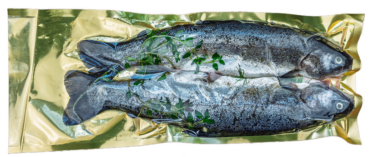 PSTRĄG TĘCZOWY Z ZIOŁAMI NA GRILLA I PATELNIĘ (około 0,60 kg) - SMOLIN FISH (NA ZAMÓWIENIE)