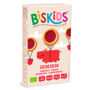 CIASTECZKA Z NADZIENIEM TRUSKAWKOWYM MARGARETKI BIO 100 g - BISKIDS (3 szt.)