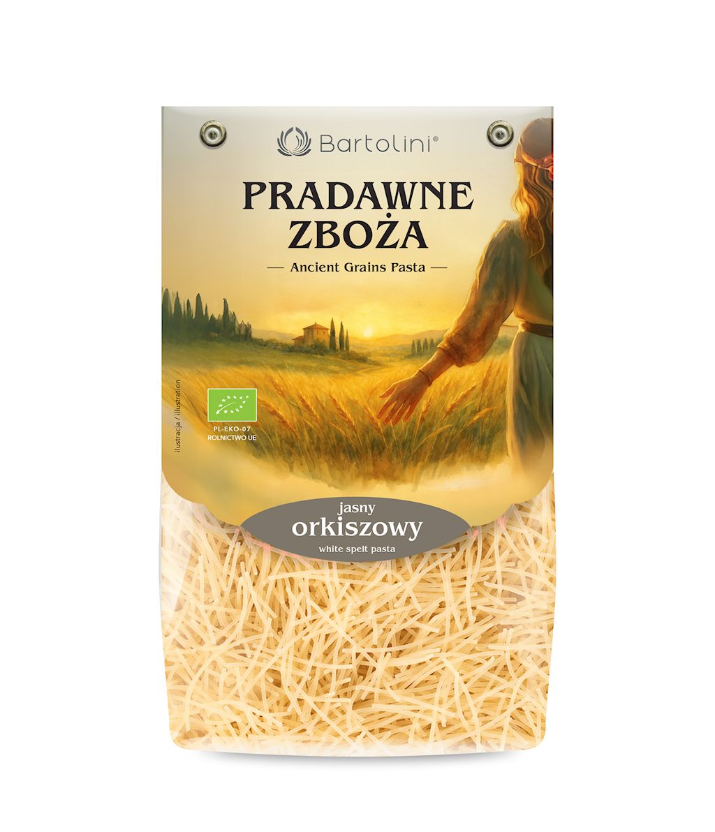 MAKARON (ORKISZOWY) NITKI BIO 250 g - BARTOLINI (PRADAWNE ZBOŻA) (4 szt.)