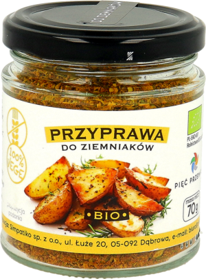 PRZYPRAWA DO ZIEMNIAKÓW BEZGLUTENOWA BIO 70 g - PIĘĆ PRZEMIAN (2 szt.)