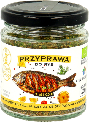 PRZYPRAWA DO RYB BEZGLUTENOWA BIO 40 g - PIĘĆ PRZEMIAN (2 szt.)