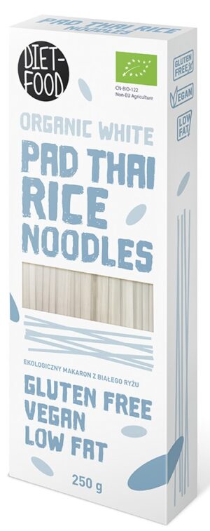 MAKARON (RYŻOWY) NOODLE PAD THAI BEZGLUTENOWY BIO 250 g - DIET-FOOD (2 szt.)