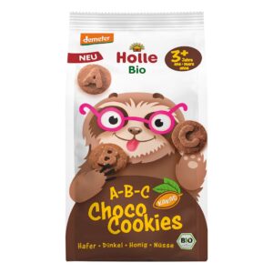CIASTECZKA KAKAOWO - ORZECHOWE LITERKI ABC OD 3 ROKU DEMETER BIO 125 g - HOLLE (3 szt.)