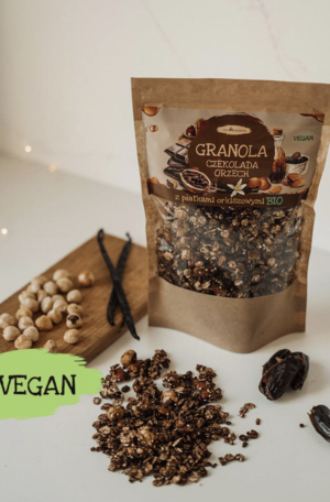 Granola Czekolada–Orzech BIO 300g  - Aga Bagietk