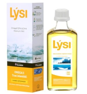 TRAN ISLANDZKI MSC OMEGA-3 (1080 mg) O SMAKU CYTRYNOWYM 240 ml - LYSI (1 szt.)