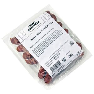 KABANOSY Z DZICZYZNĄ 100 g - FARMY  ROZTOCZA (NA ZAMÓWIENIE) (1 szt.)
