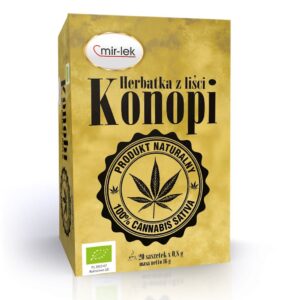 HERBATKA LIŚĆ KONOPI BIO (20 x 0,8 g) 16 g - MIR-LEK (2 szt.)