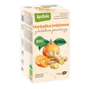 HERBATKA IMBIROWA Z POMARAŃCZĄ BIO (20 x 1,5 g) 30 g - APOTHEKE (3 szt.)