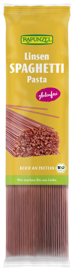 MAKARON PROTEINOWY (Z SOCZEWICY ŻÓŁTEJ) SPAGHETTI BIO 250 g - RAPUNZEL (2 szt.)